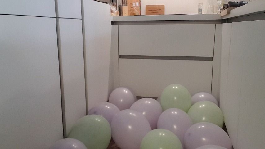 Balloons in my kitchen