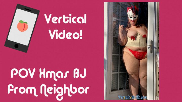 POV Xmas BJ from BBW Neighbor 4K