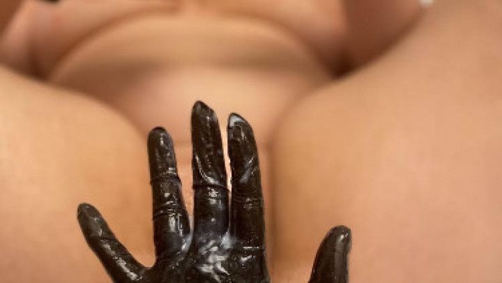 Wax play and fingering with a dominatrix