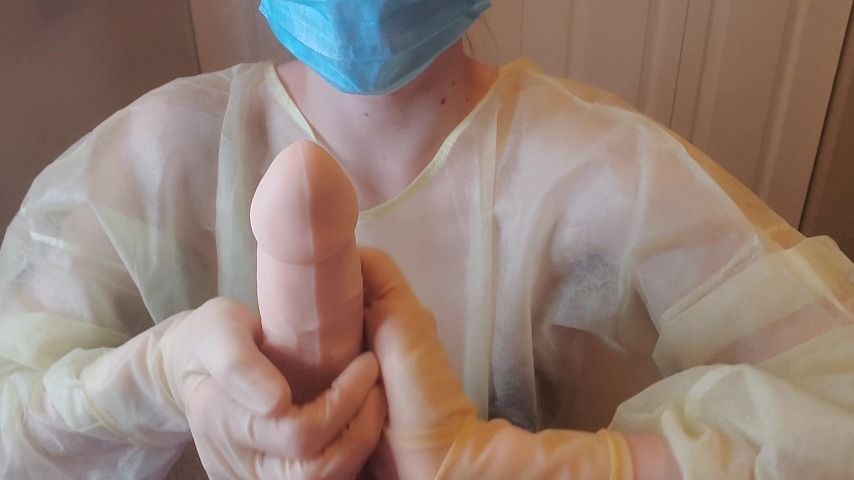 Nurse Mommy Milks Your Cock Latex Gloves