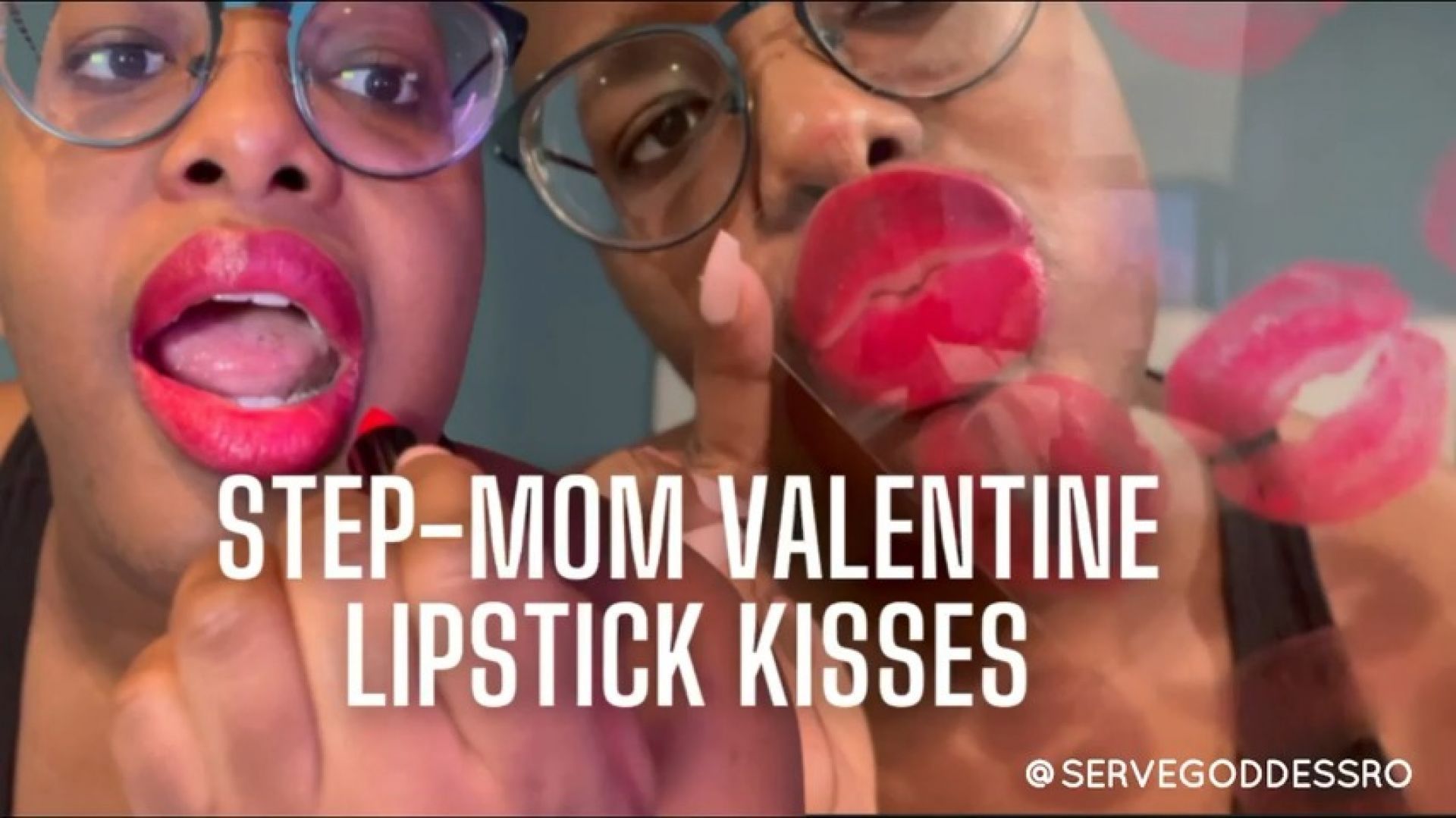 Step-Mom Valentine Lipstick Kisses