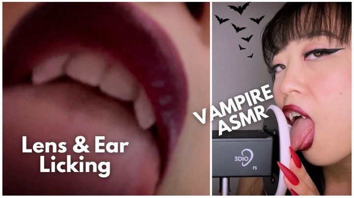 Vampire Ear &amp; Lens Licking -ASMR