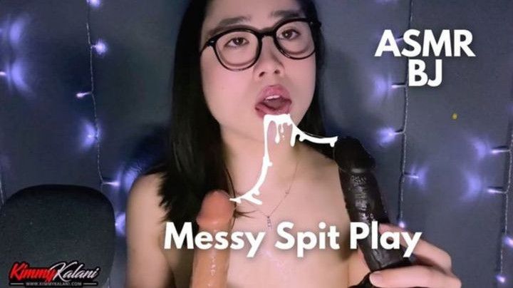 Messy Sucking &amp; Licking Dildos - ASMR