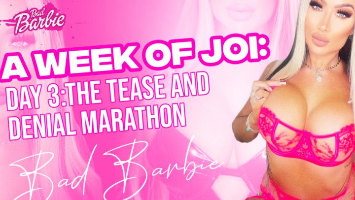 A Week of JOI: Part 3 - The Tease and Denial Marathon