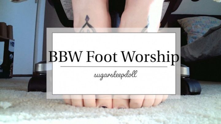 BBW Short Tattoo Foot Worship