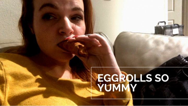  Mukbang Eating Eggrolls