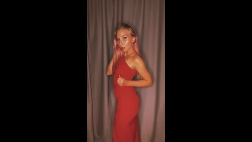 dancing and smoking in a sexy dress