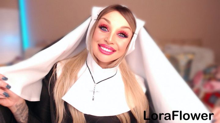 Video teaser!!! New NUN outfit LEARNING How To SUCK Vaping H