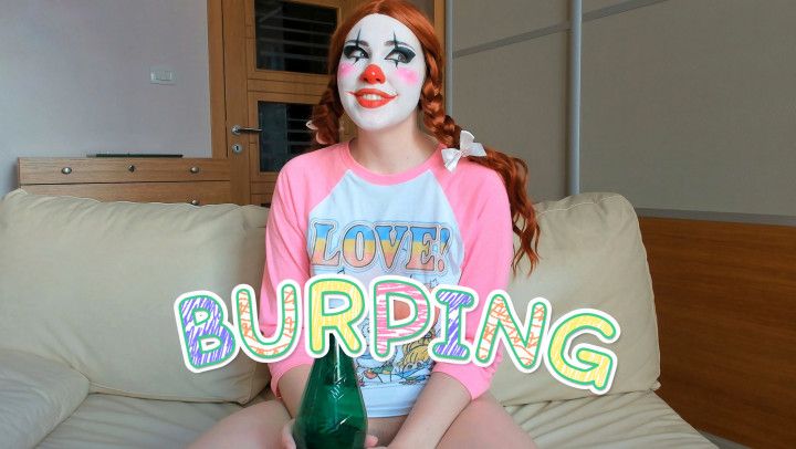 Burping Comic Clown Girl