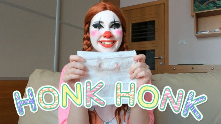 Honking Comic Clown Girl Blowing Fetish