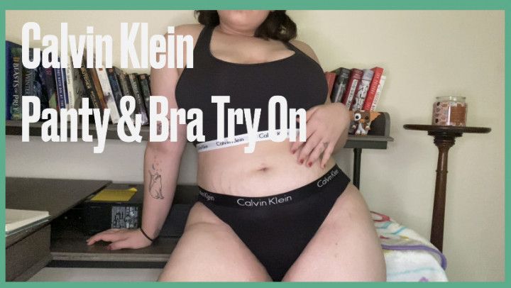 Calvin Klein Try On Haul Panties and Bra