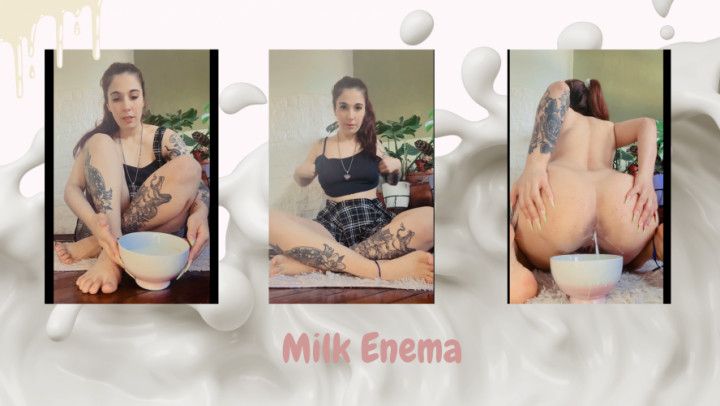 Milk enema