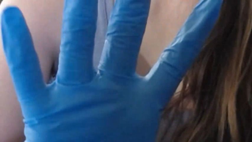 Latex medical gloves POV