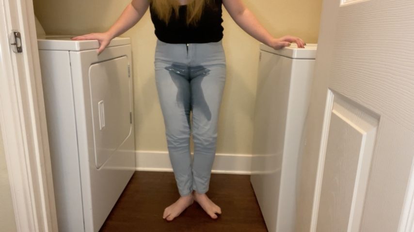 Pee Shy Girlfriend's First Jeans Wetting