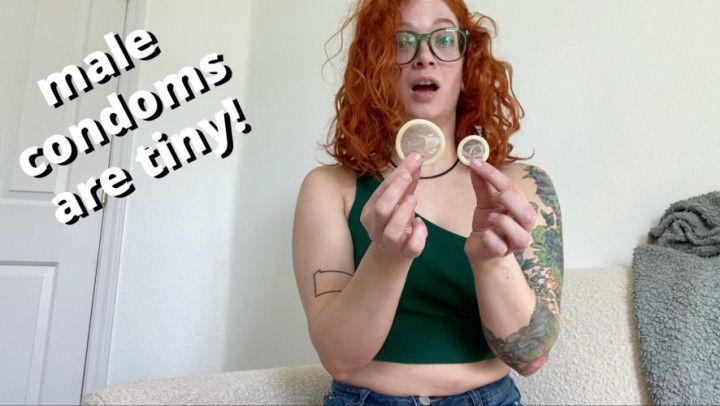 male cocks are tiny! first time w/ futa gf condom comparison