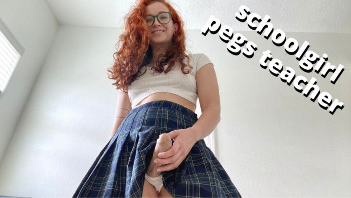 cute futa schoolgirl pegs hot teacher