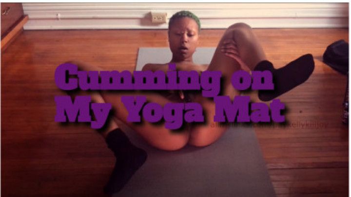 Cumming on My Yoga Mat