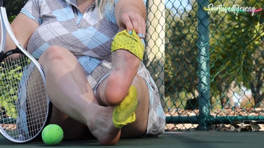 Tennis Shoe and Sock Removal