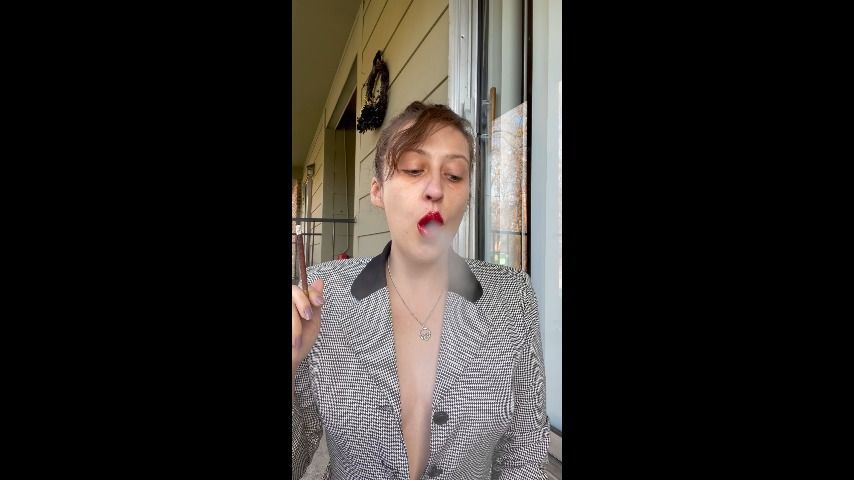 Goddess D Businesswoman Smoking More 120