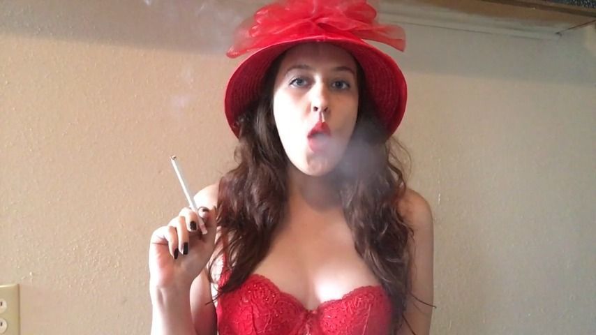 Vintage Goddess D in Red Smoking VS 120