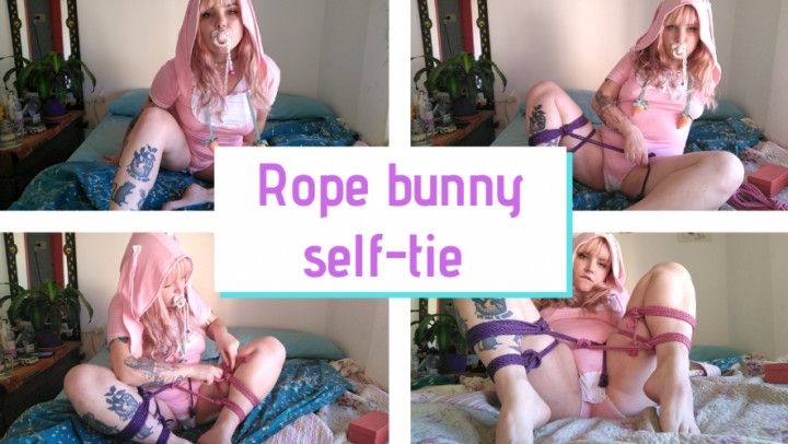 Rope bunny self-tie