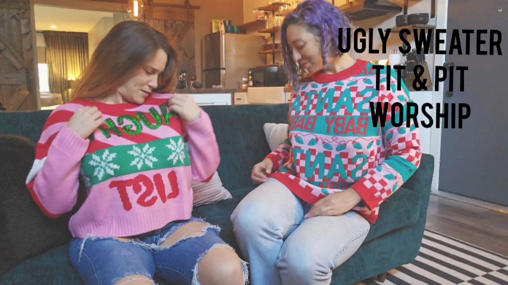 Ugly Sweater Tit &amp; Pit Worship with Giantess Cleo