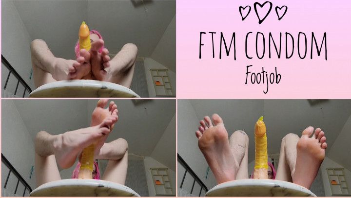 FTM Condom Footjob