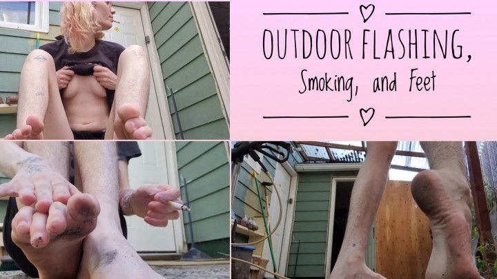 Outdoor Flashing, Smoking, and Feet