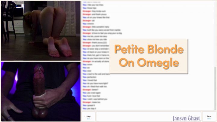 Petite Blonde Shows It All on Omegle