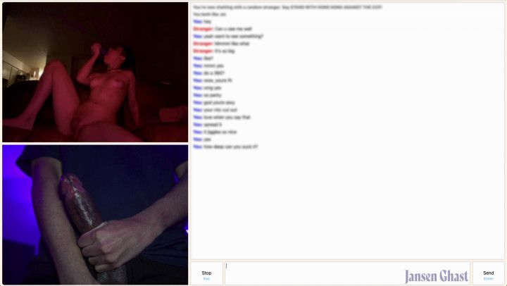 Petite Babe and a Purple Dildo on Omegle