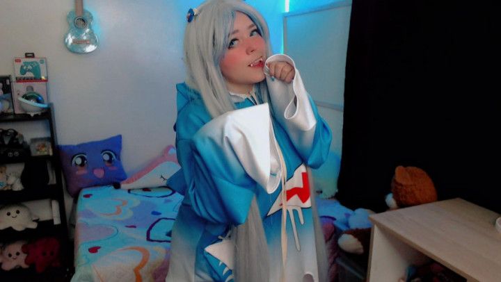 cosplay gawr gura, I fuck myself