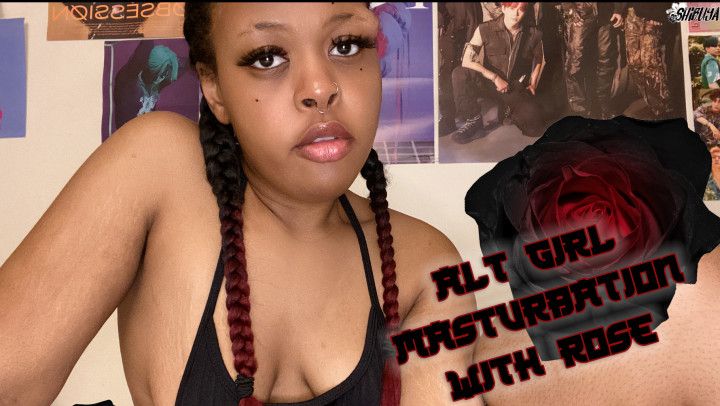 Alt Girl Solo Masturbation with Rose