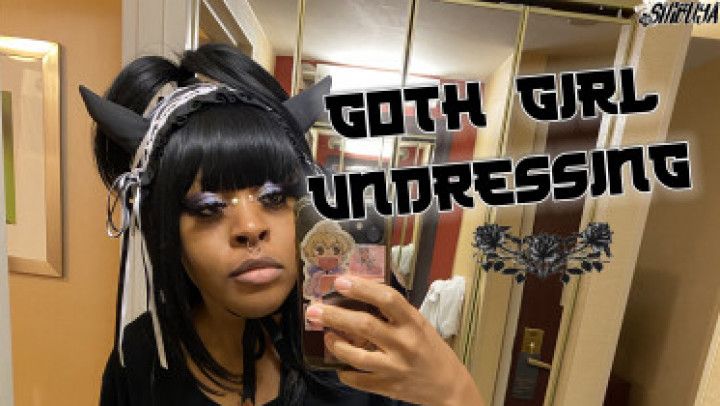 Goth Girl Undressing