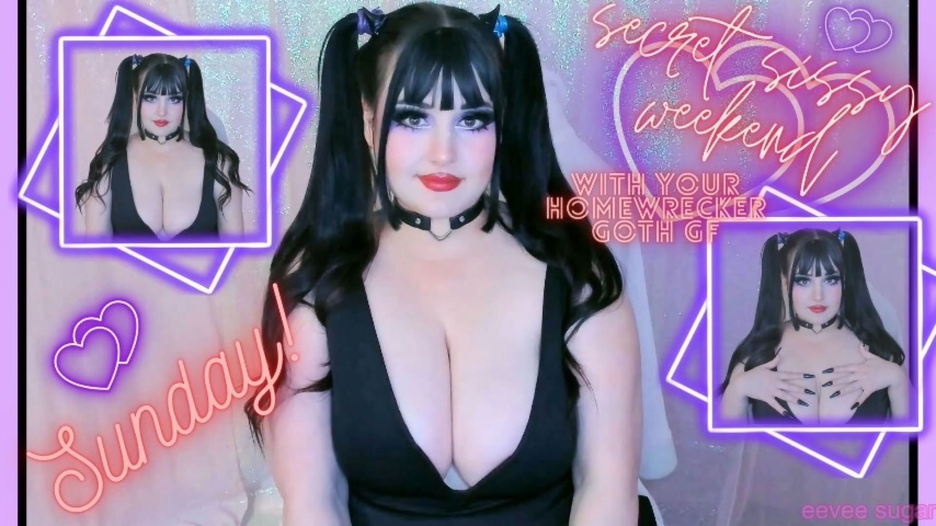 secret sissy weekend with your homewrecker goth gf: Sunday