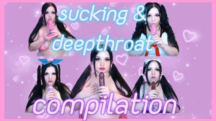 sucking and deepthroat compilation