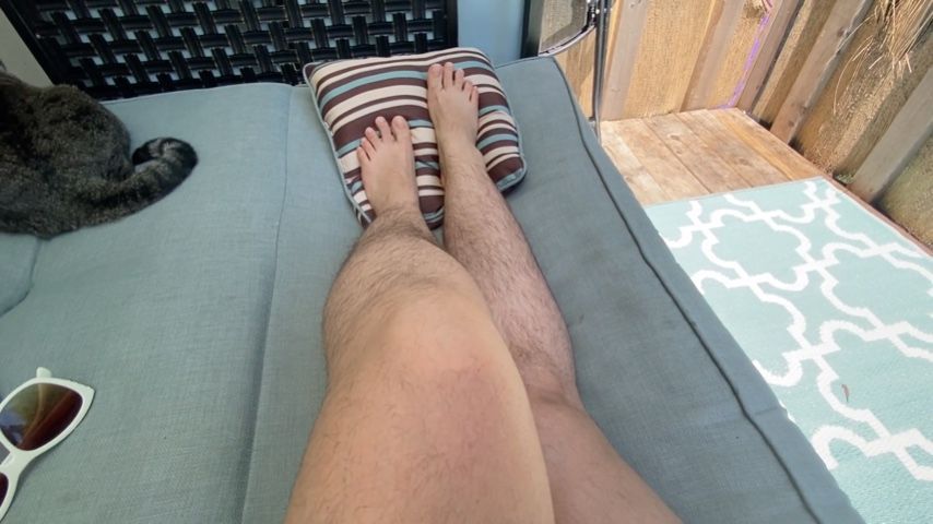 Hairy Bare Feet and Legs