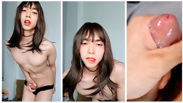 Asian Trans Cumshot