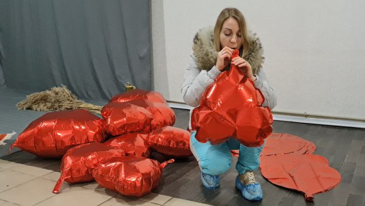 blow foil balloons