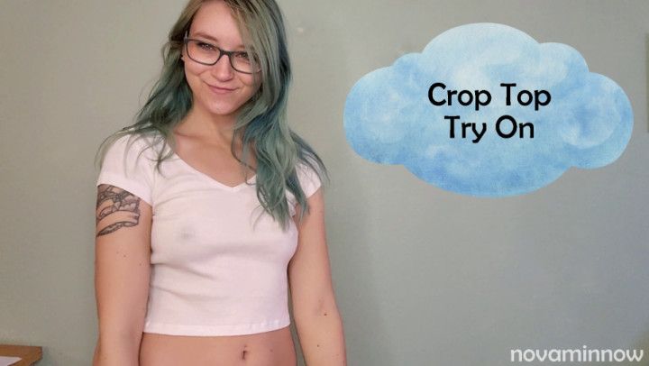 crop top try on