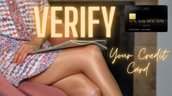 Verify Your Credit Card