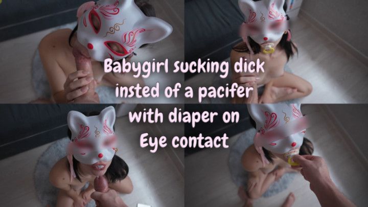 Taboo! Babygirl Sucking Dick Instead Pacifier With Diaper On