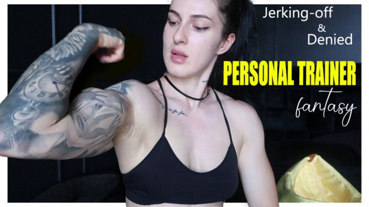 Personal trainer jerking off and denied