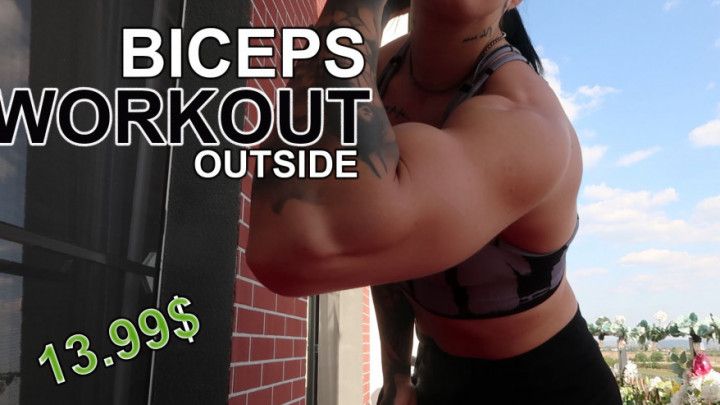 Biceps workout on my balcony