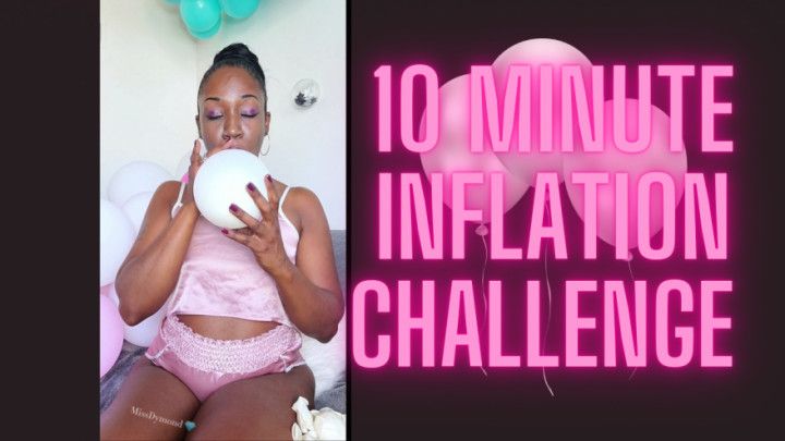 10 MINUTE BALLOON INFLATION CHALLENGE NON POP