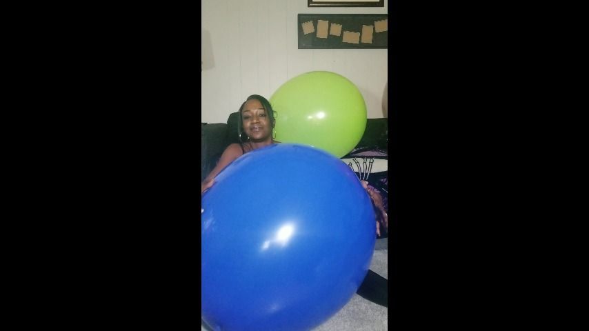 Nail to pop 3 36 inch balloons