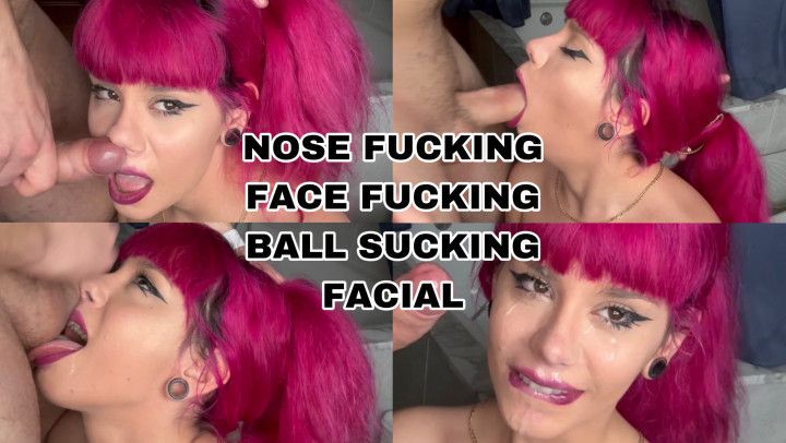 NOSE FUCK FETISH AND FACIAL