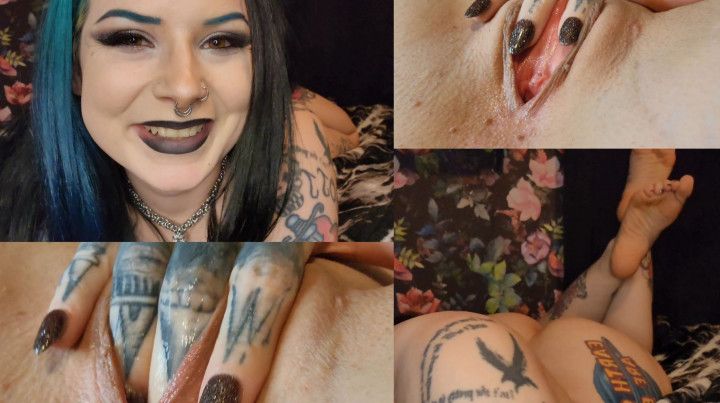 Long Distance Goth Girlfriend Cums For You