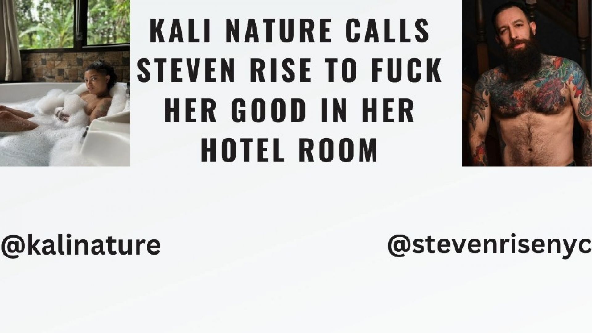 Kali Nature calls me to her hotel to fuck her good