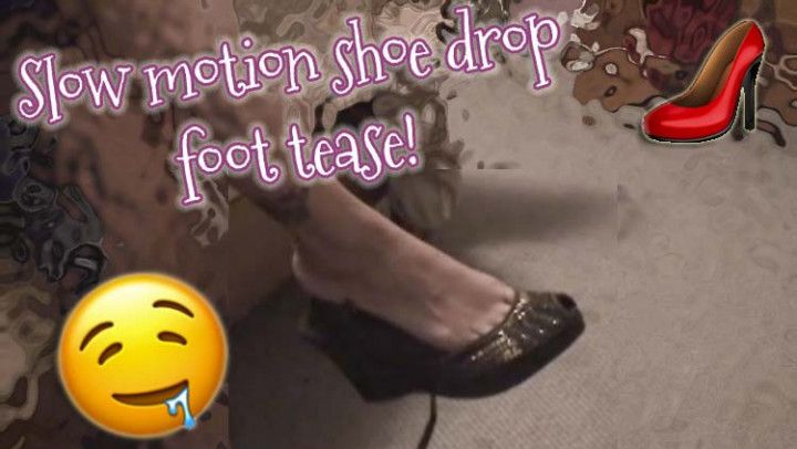Teasing slow motion shoe dangle