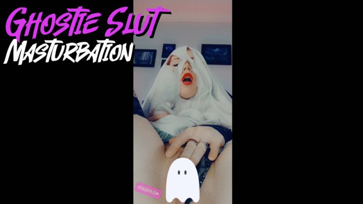 Ghost Solo Masturbation and Dildo Suck